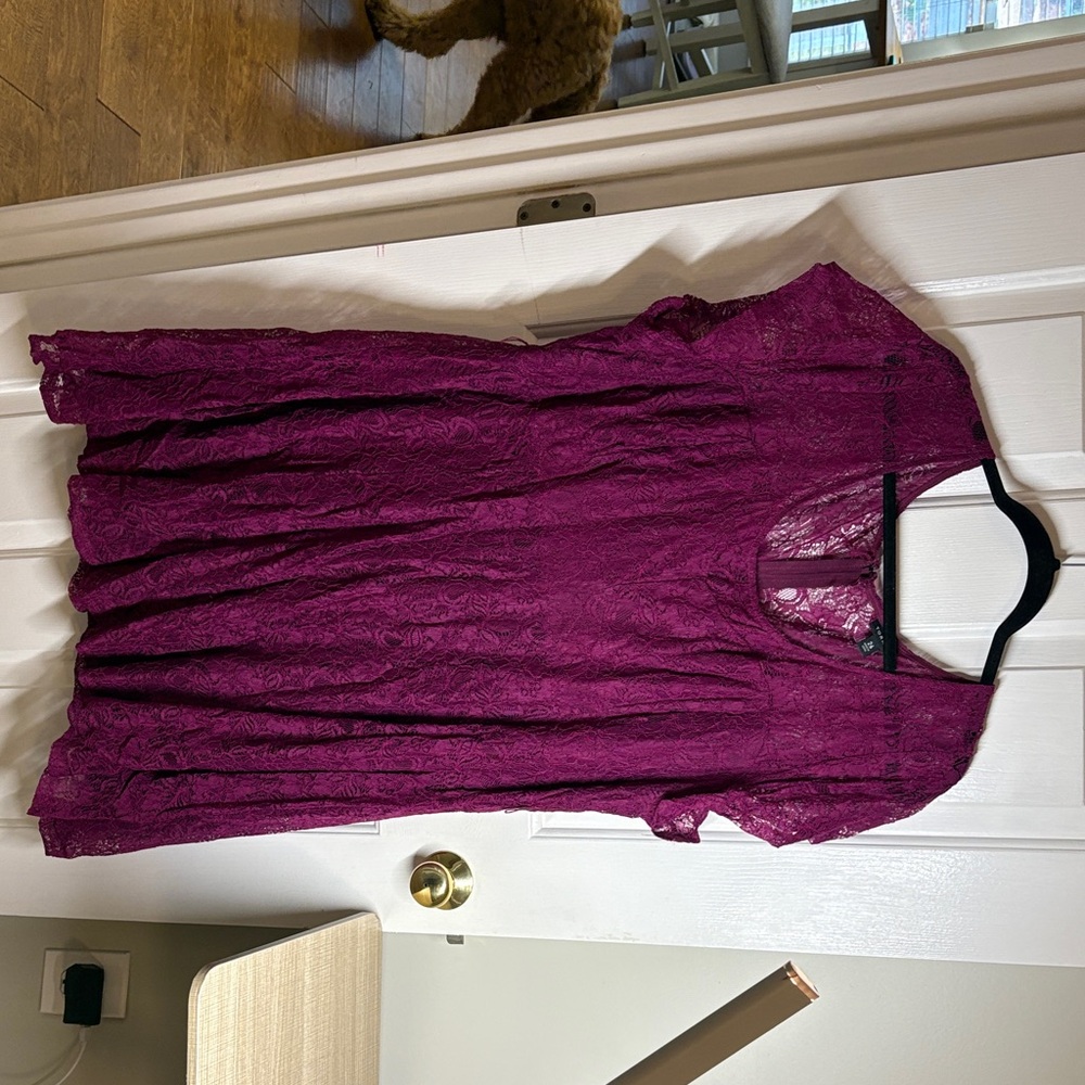 Torrid Magenta Lace Dress